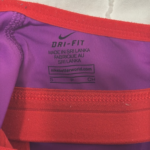Nike Red and Purple Sports Bra - Picture 3 of 4